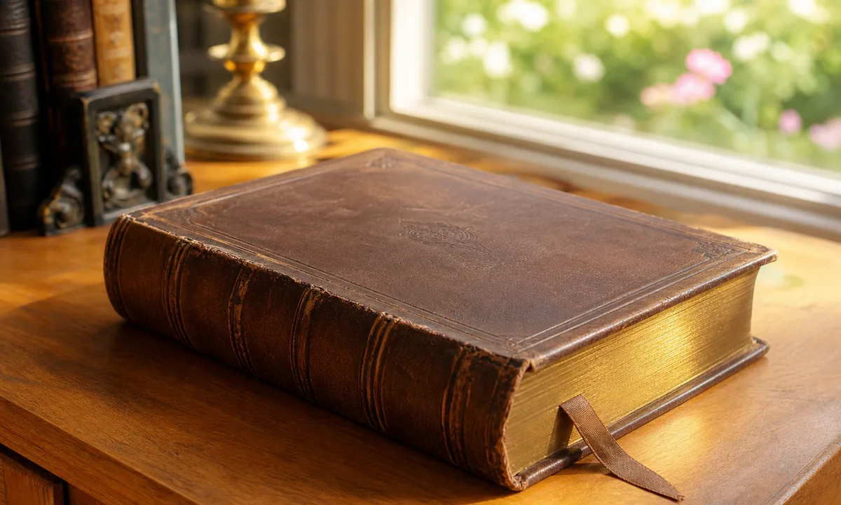 Monograph and study materials still life.