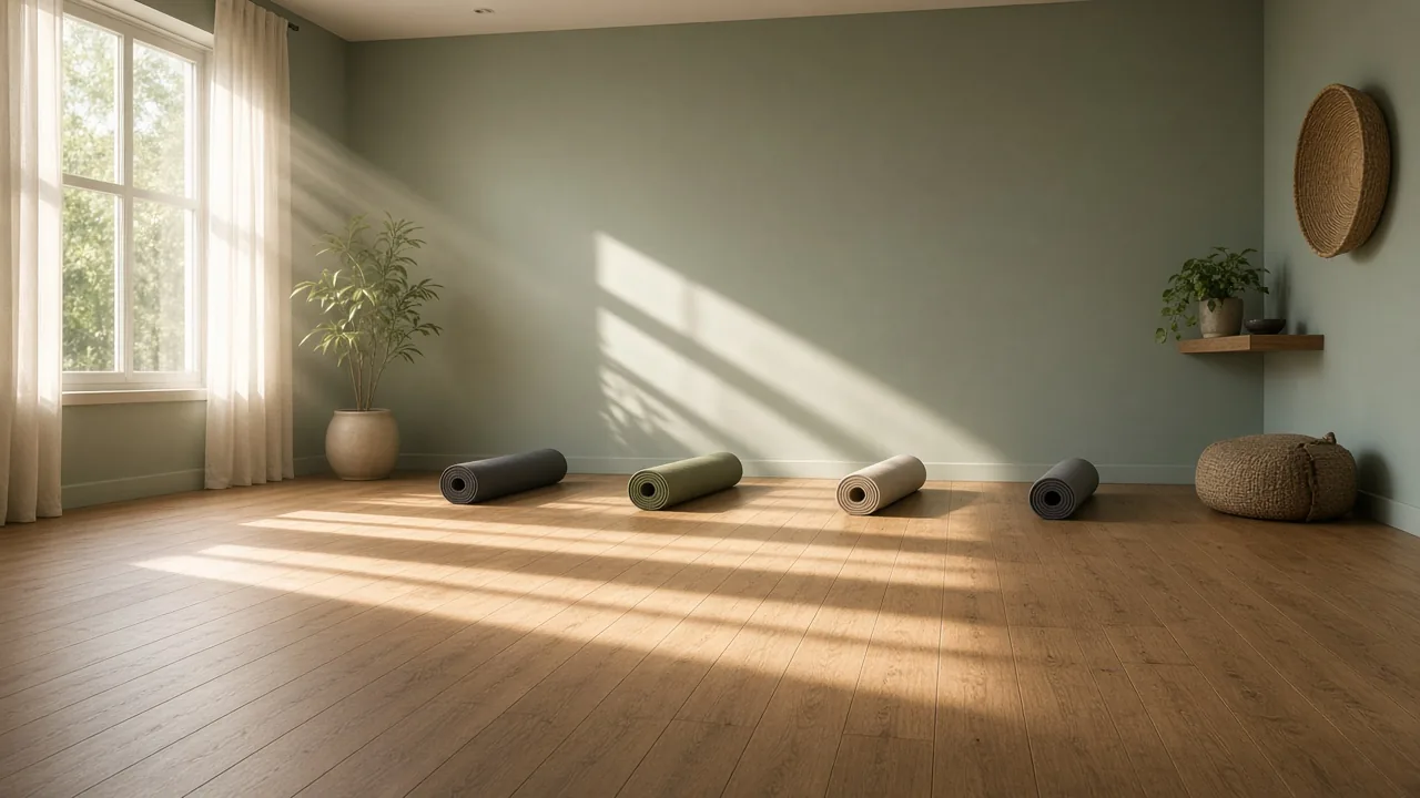 Stock plate yoga-studio
